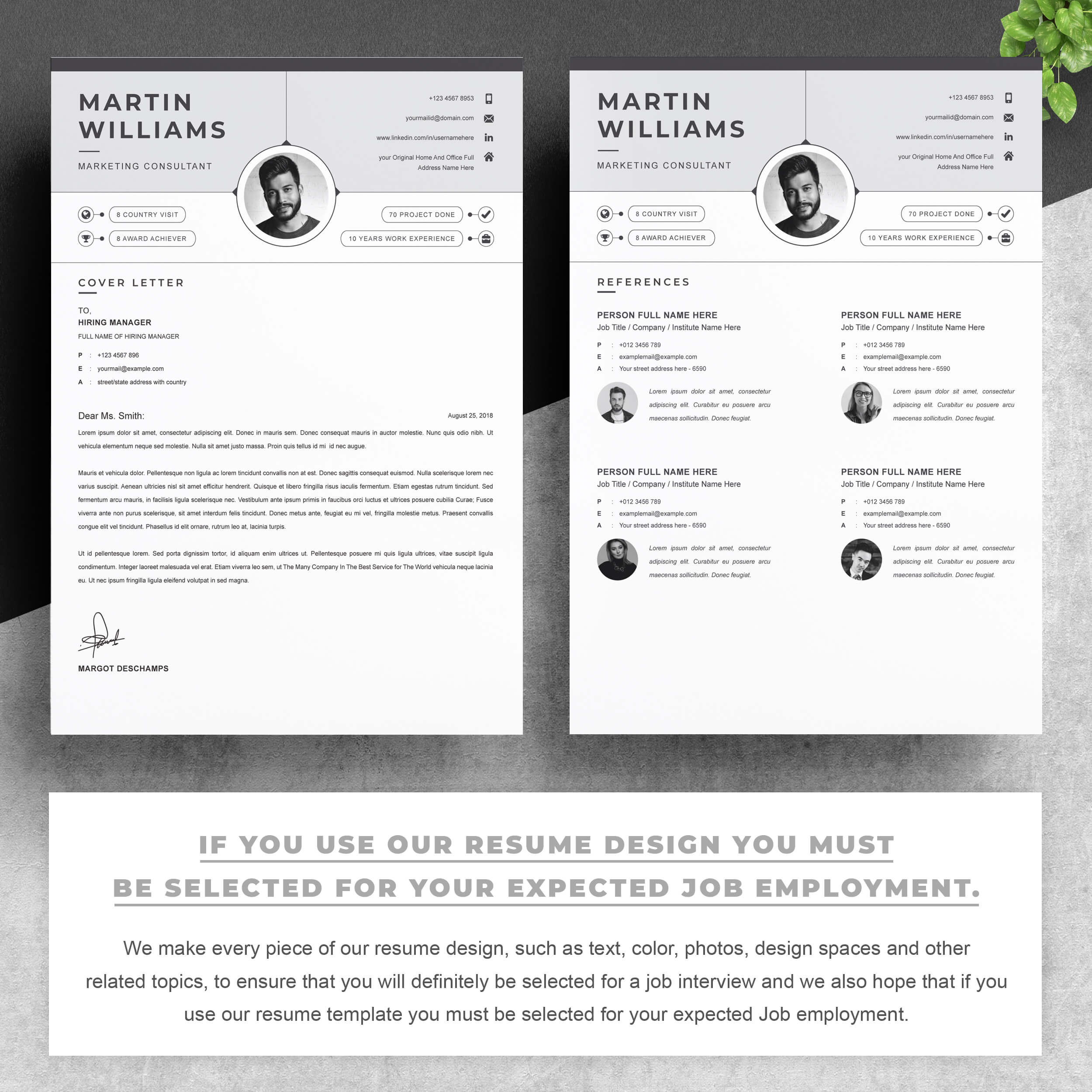 03 2 pages free resume design template copy 3 414