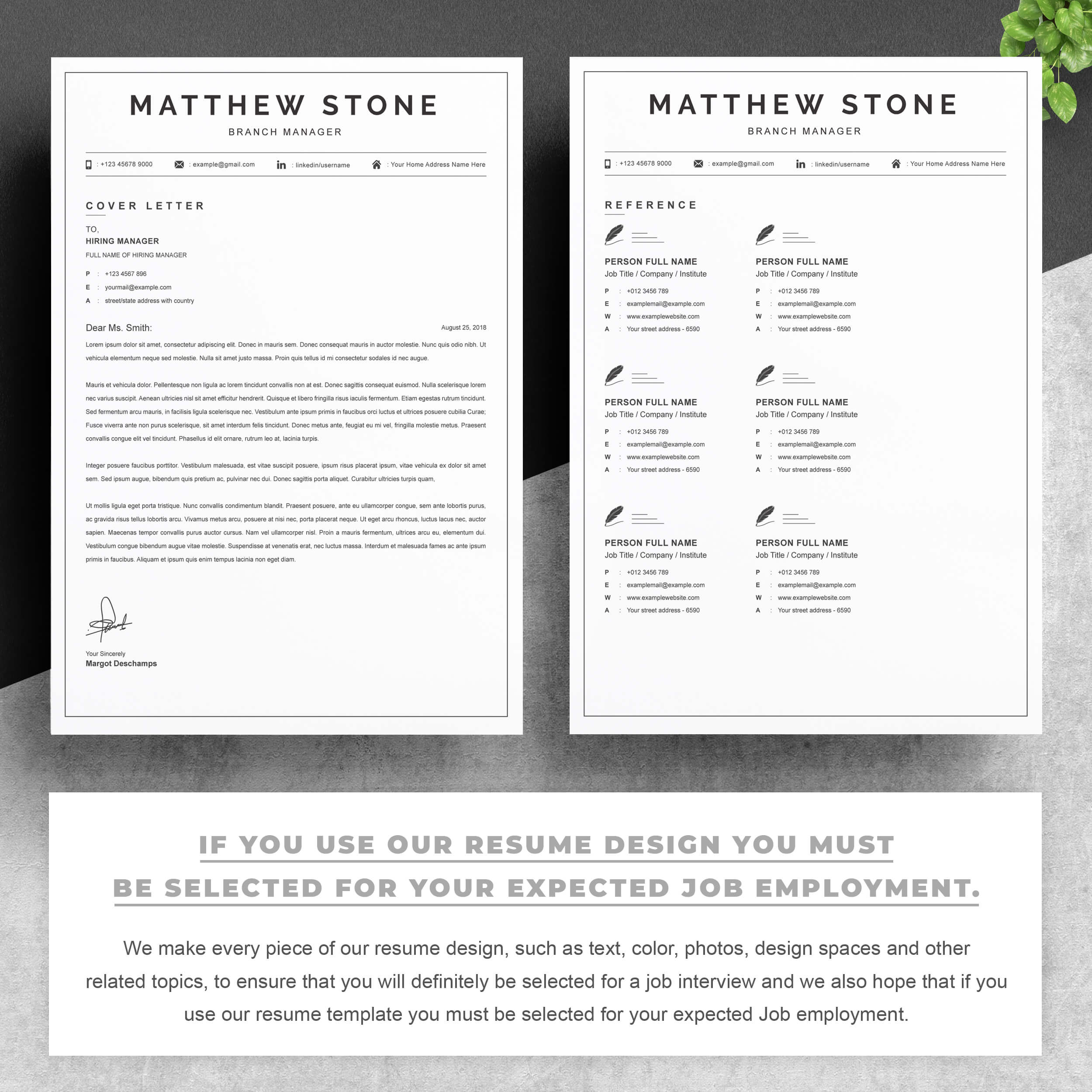 03 2 pages free resume design template copy 355