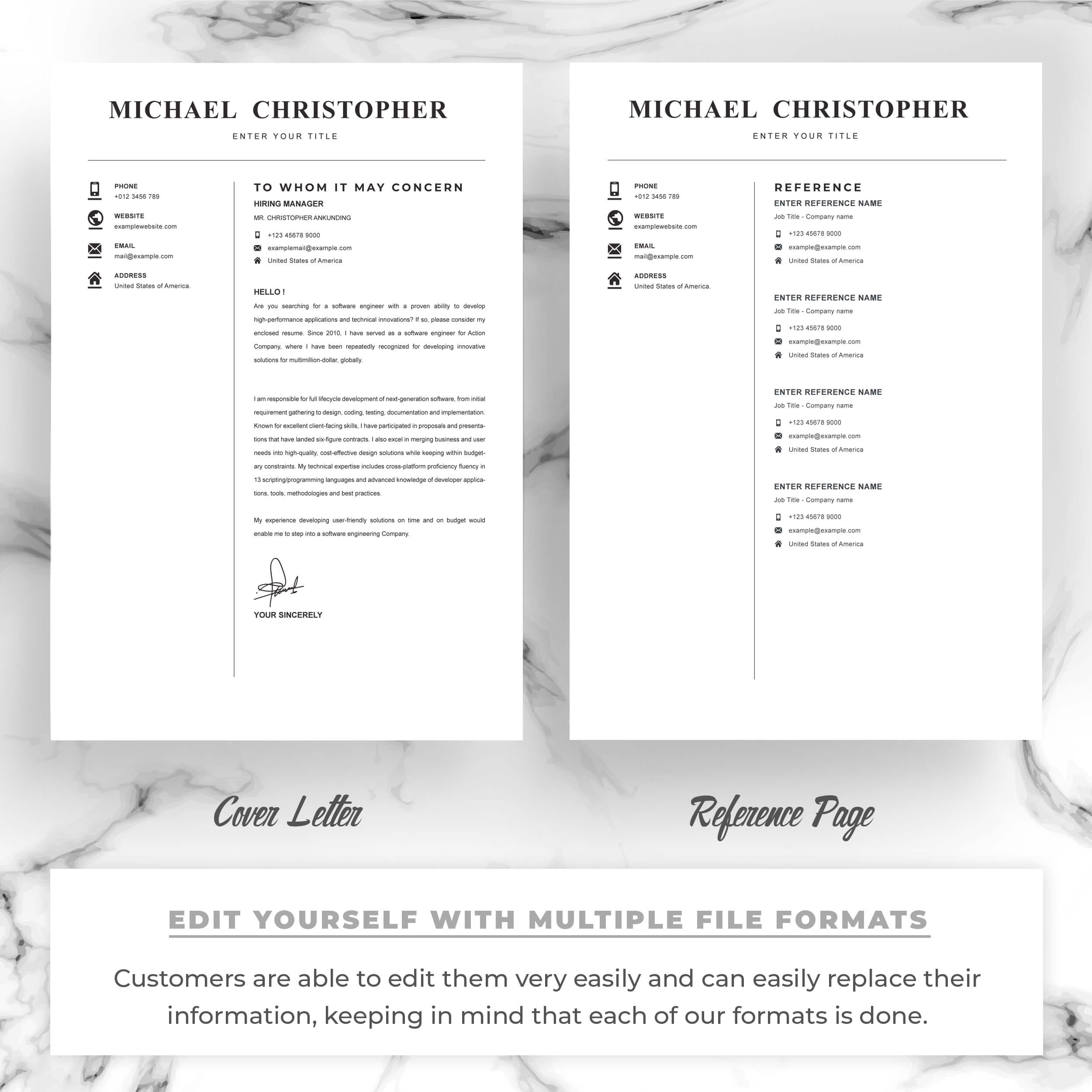 03 resume template ms word free resume cv design 483