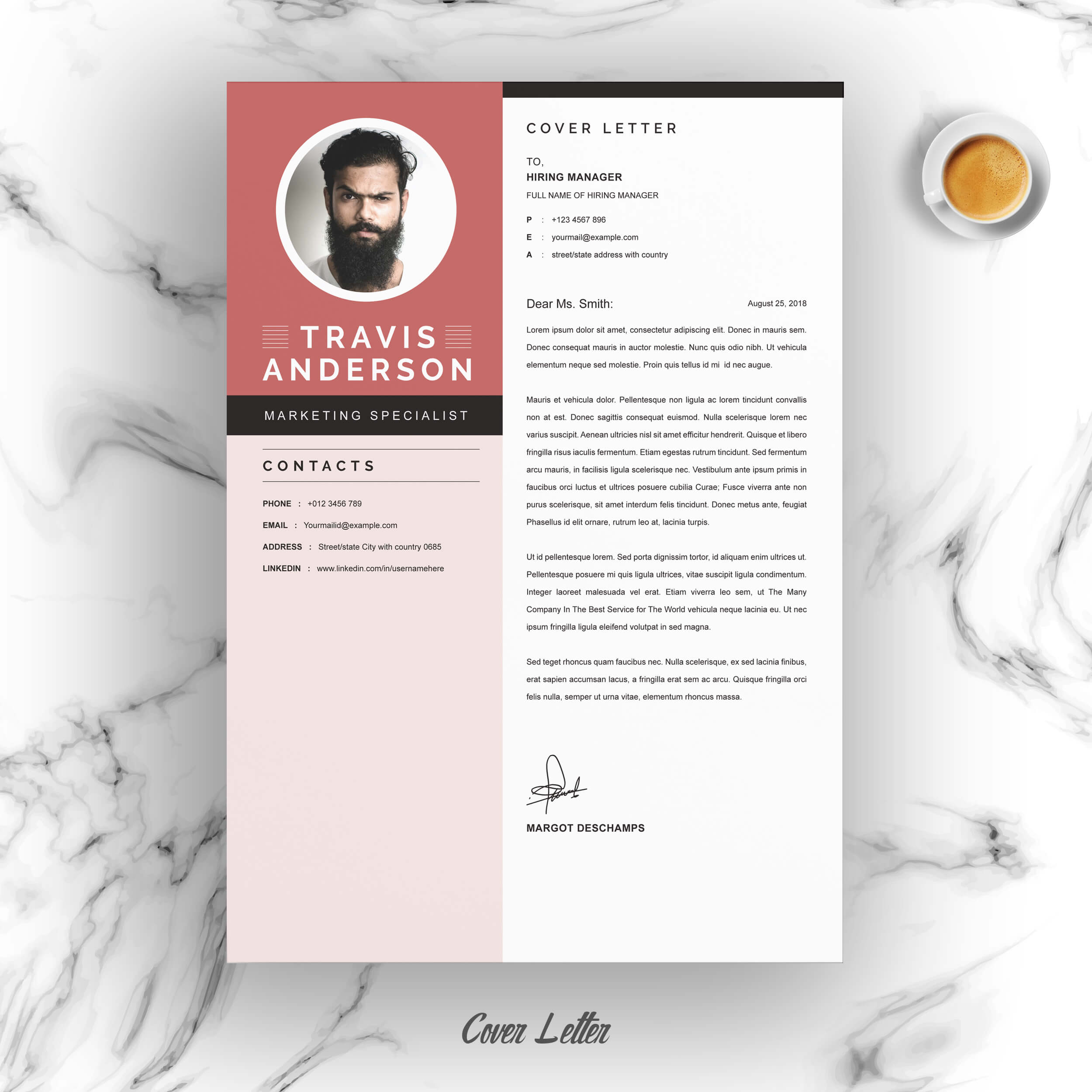 04 resume cover letter page free resume design template 4 83