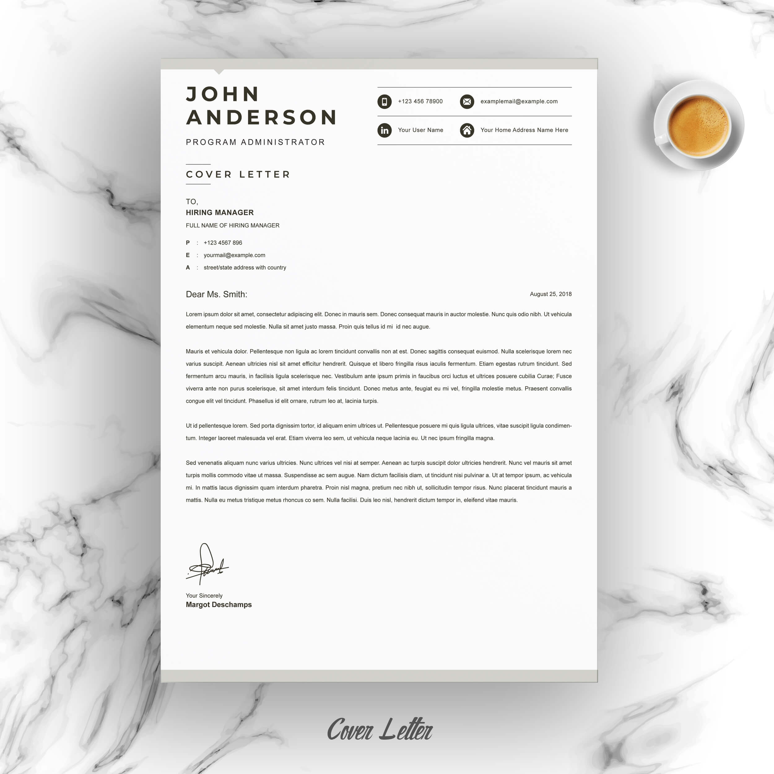 04 resume cover letter page free resume design template 6 676