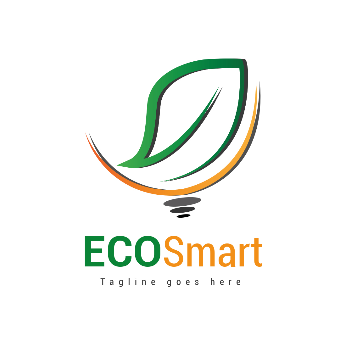 EcoSmart 3d logo design preview image.