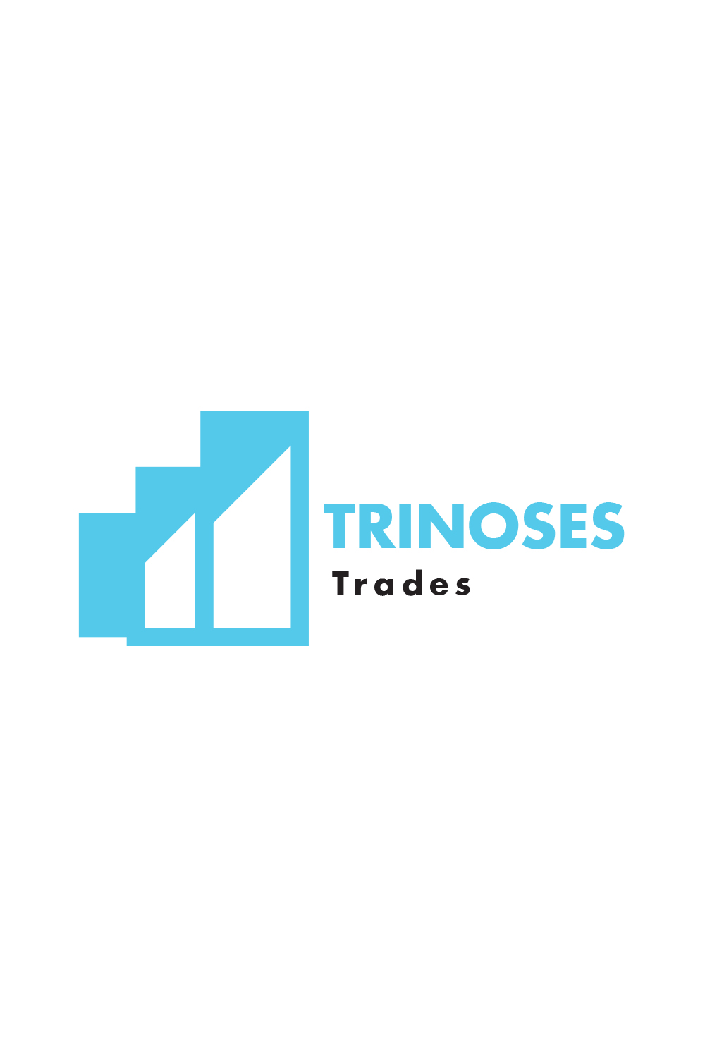 Trade market logo design pinterest preview image.