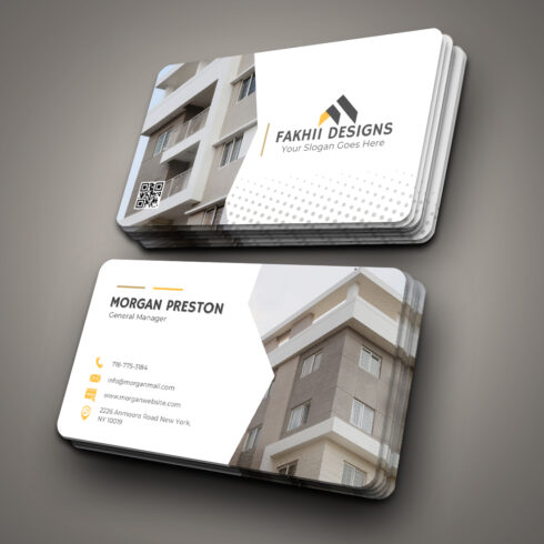 Luxury Real Estate Business Card cover image.