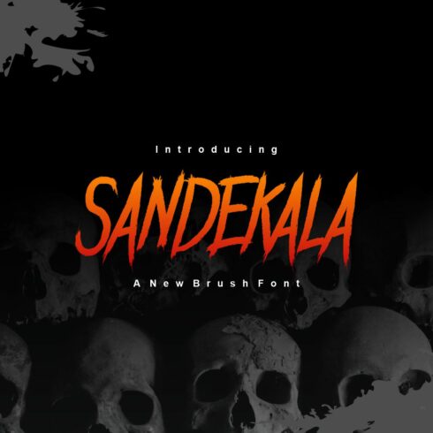 Sandekala Display Font - Perfect for Halloween and Adventure Design cover image.