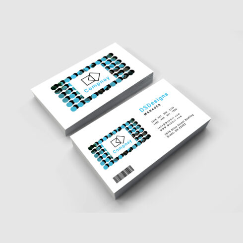 Modern and professional business card design cover image.