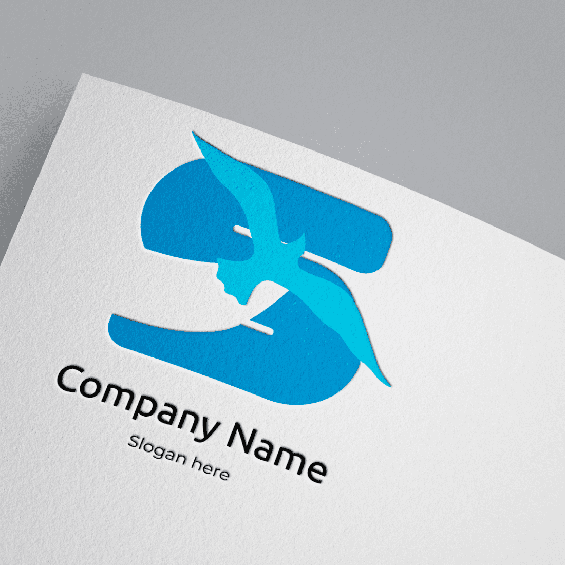 Minimalistic "S" symbol logo for web and print for different kind of business preview image.