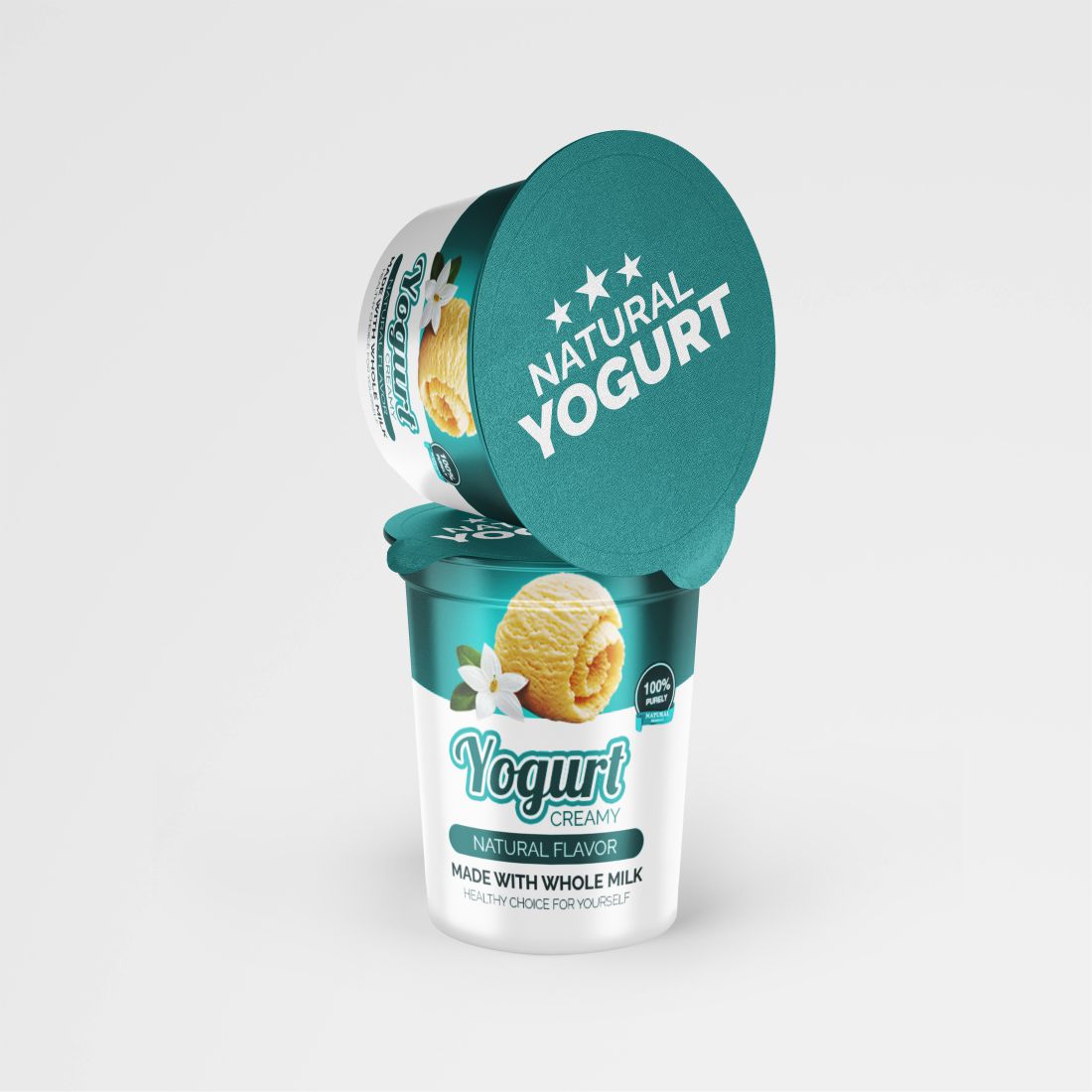 Yogurt Mockup preview image.