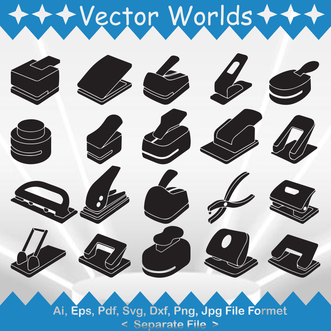 Stapler SVG Vector Design cover image.