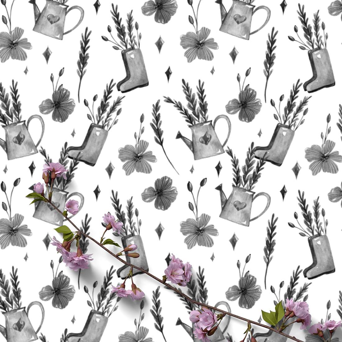 Cottagecore Lavender Pattern preview image.