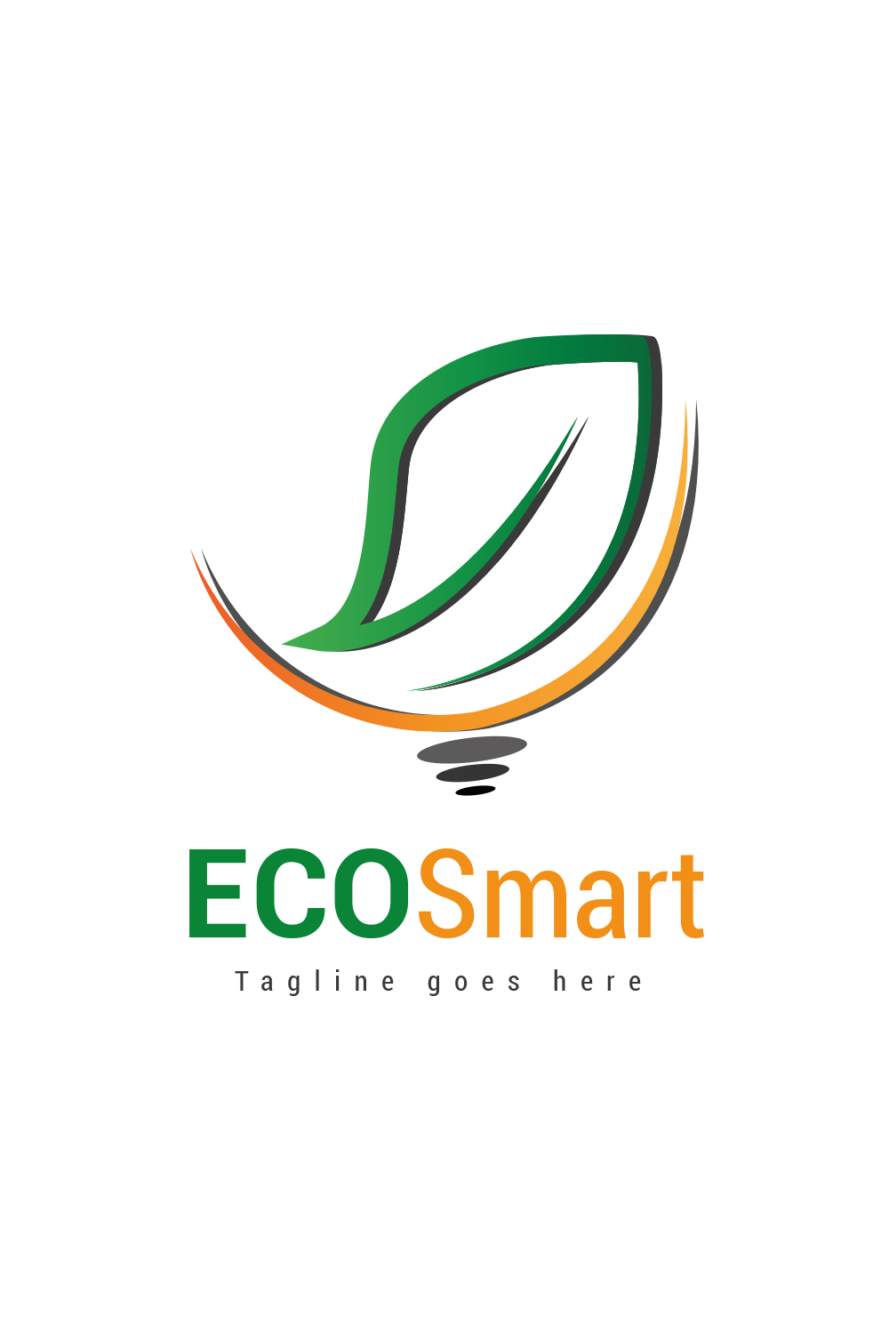 EcoSmart 3d logo design pinterest preview image.