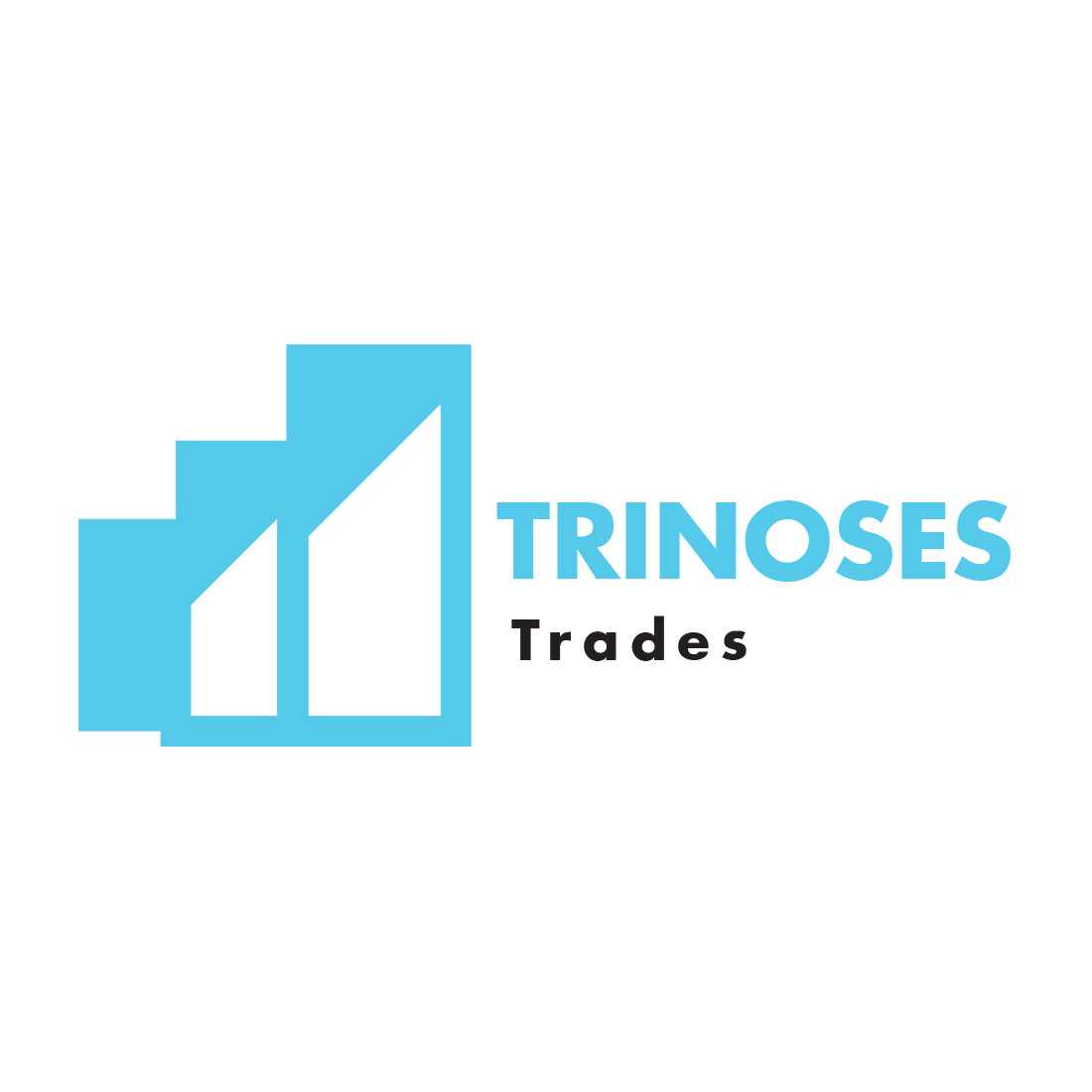 Trade market logo design preview image.