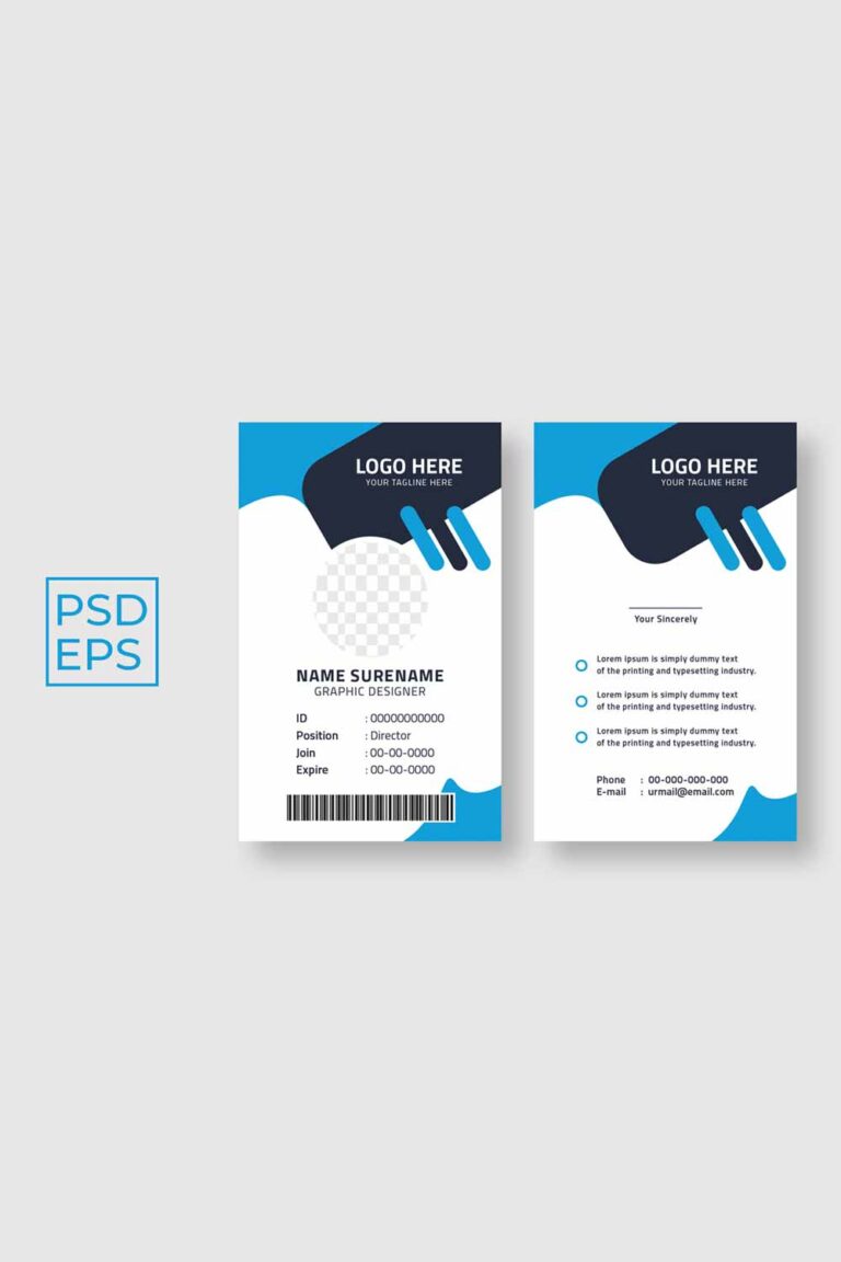 Unique ID CARD Template - MasterBundles
