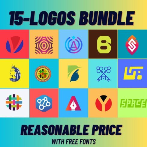 Business logos (15-Logos) bundle pack -Only $35 cover image.