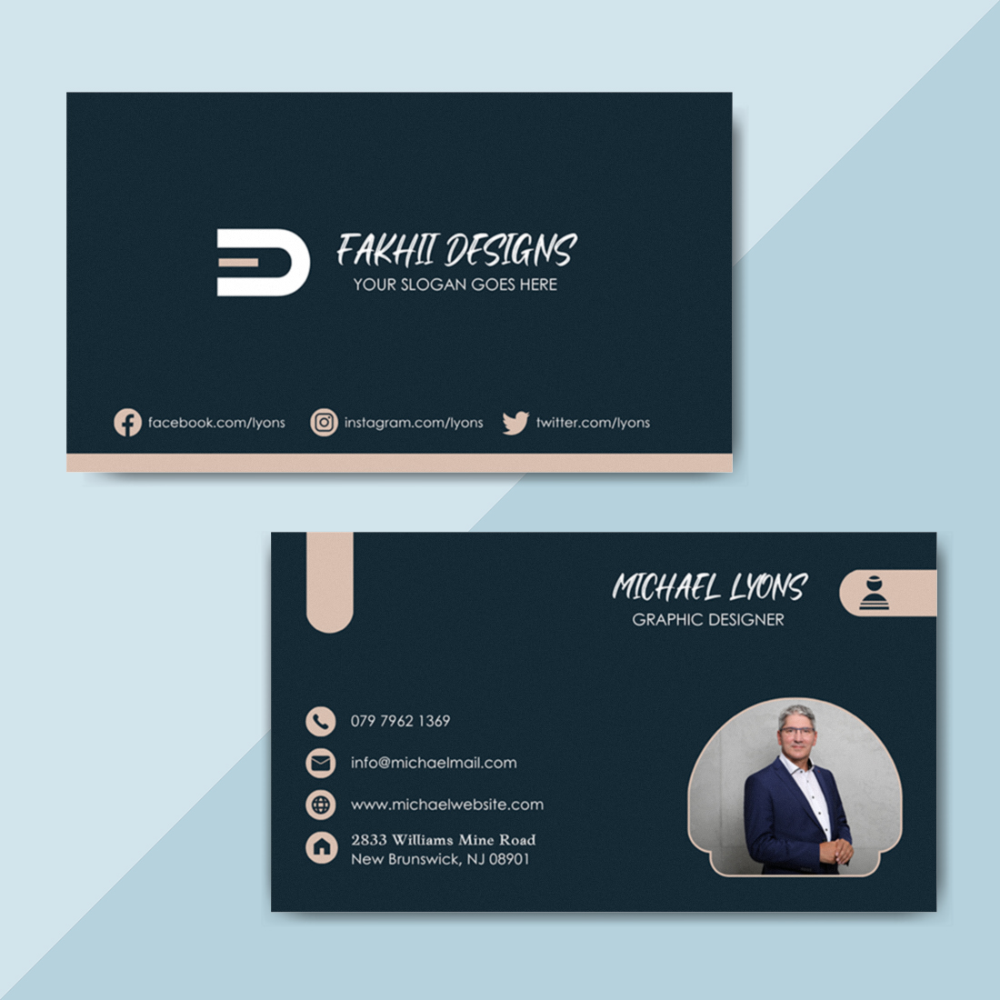 Stylish Business Card Design preview image.