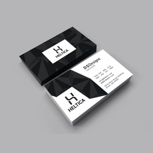 Modern business card design cover image.