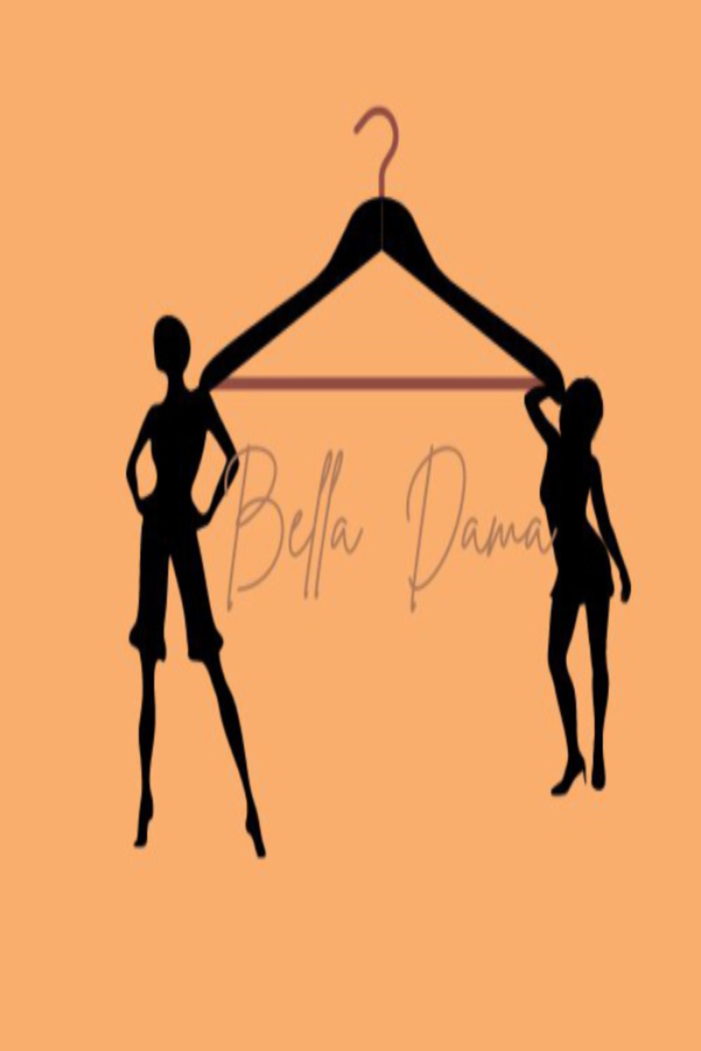 Bella Dama Clothing Logo Design pinterest preview image.
