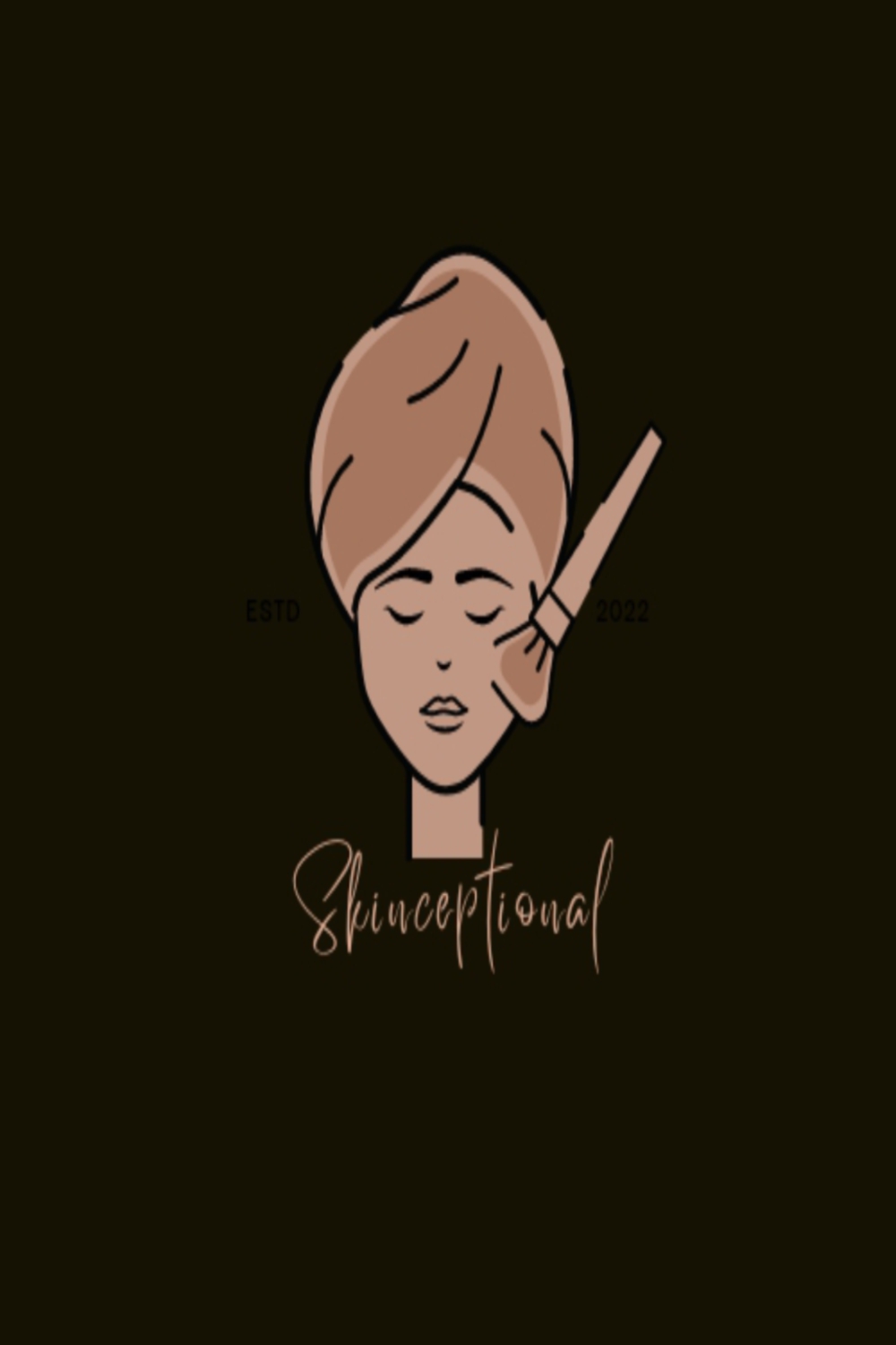 Skinceptional Logo Design pinterest preview image.