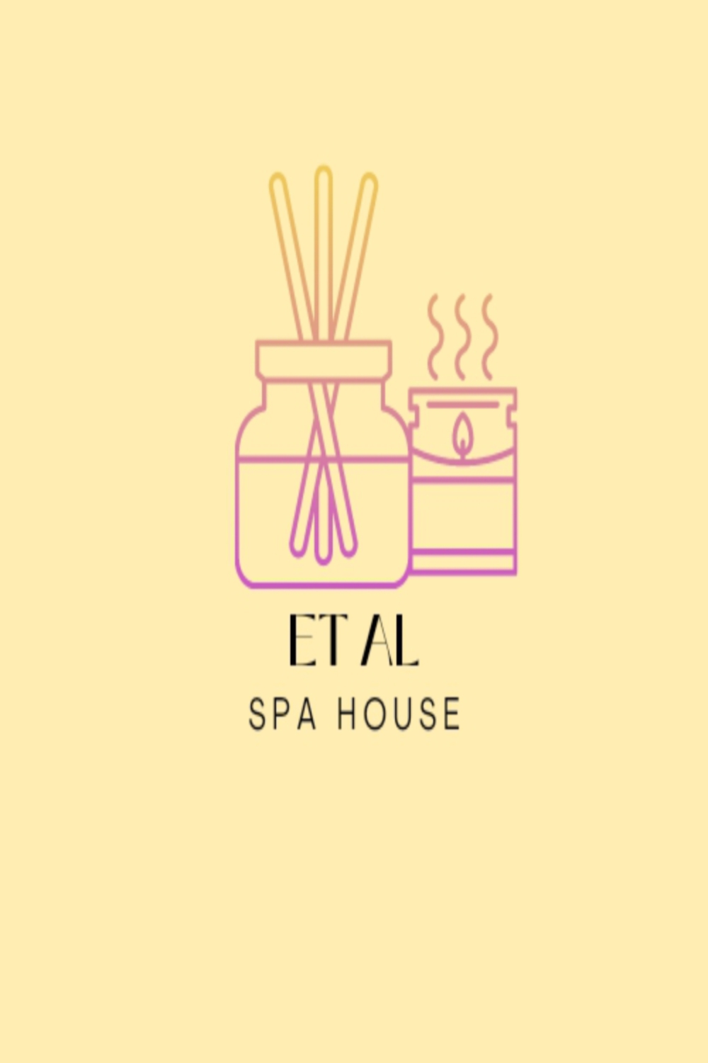 Et Al Spa house logo design pinterest preview image.