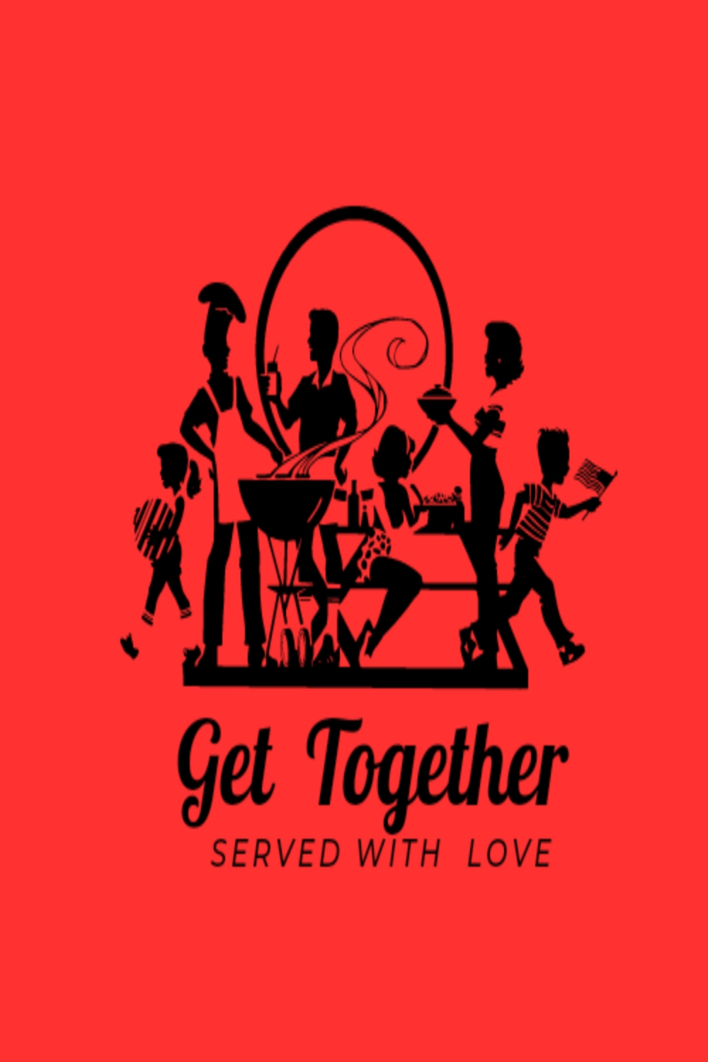 Get Together Diner Logo pinterest preview image.