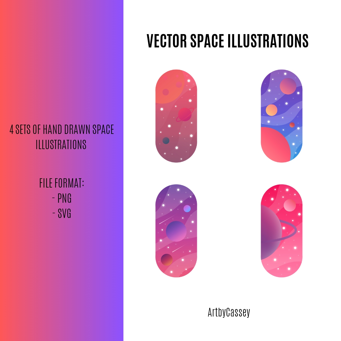 Vector Space Illustrations preview image.
