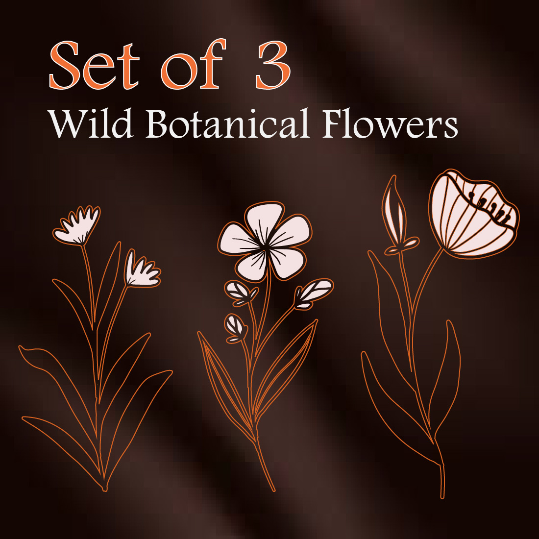 3 botanical flowers 842