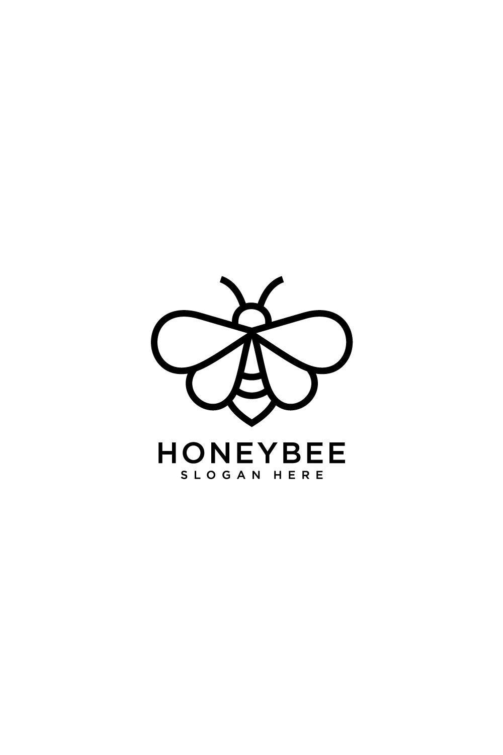 honey bee animal logo pinterest preview image.