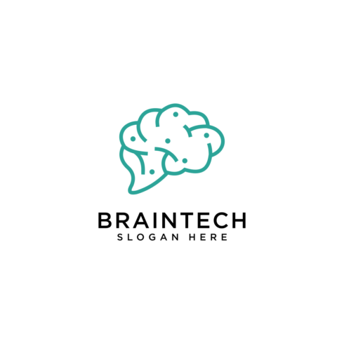 brain logo vector design cover image.