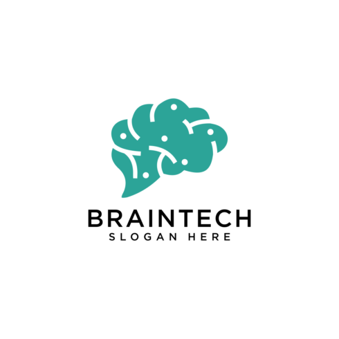 brain logo vector design cover image.