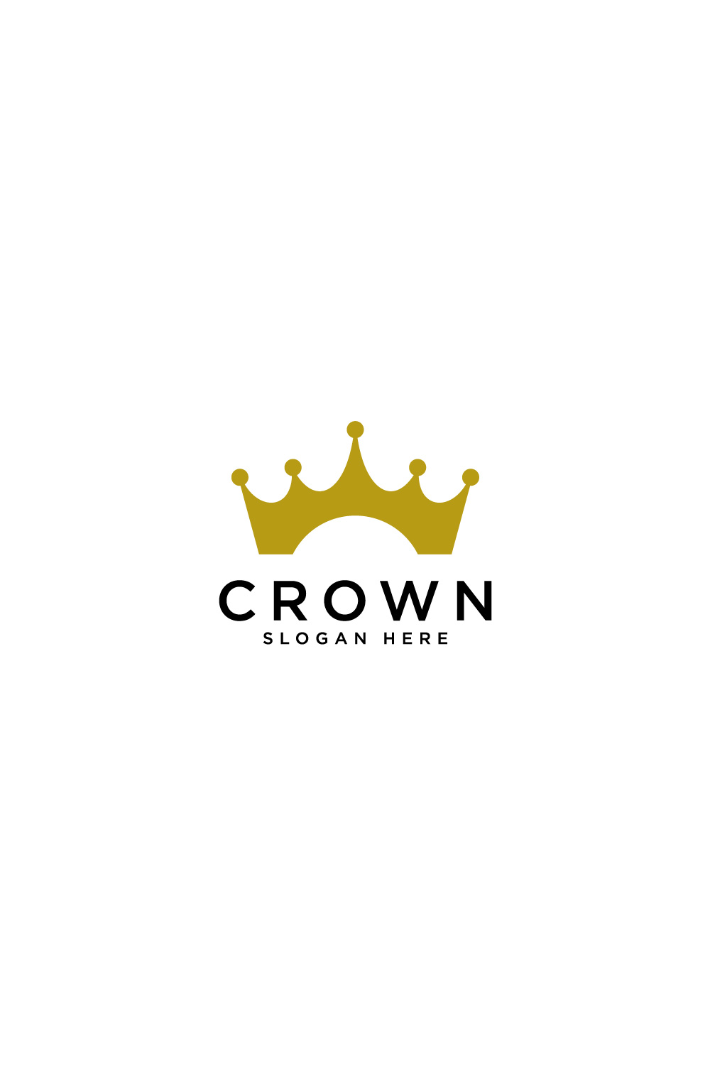 crown logo vector design pinterest preview image.