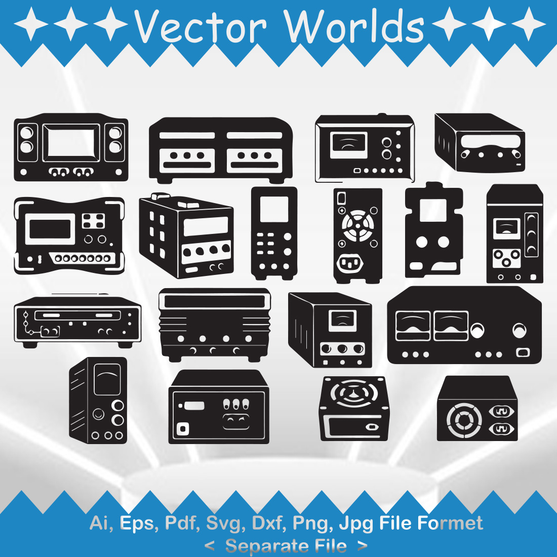 PC Power SVG Vector Design preview image.