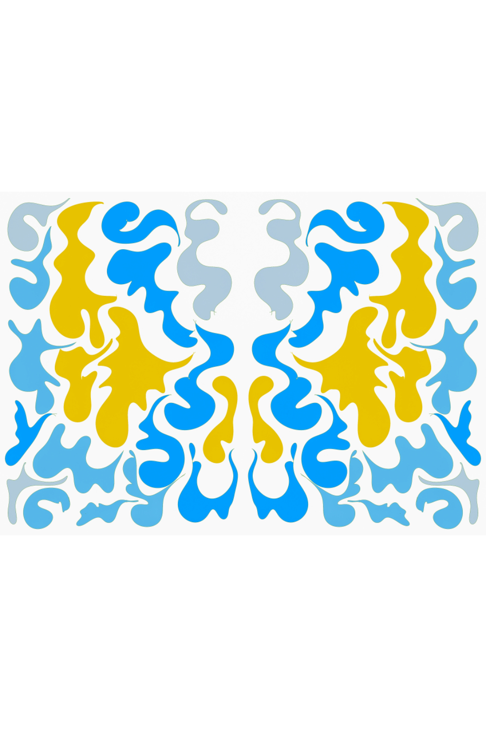 Abstraction in Ukrainians colors pinterest preview image.