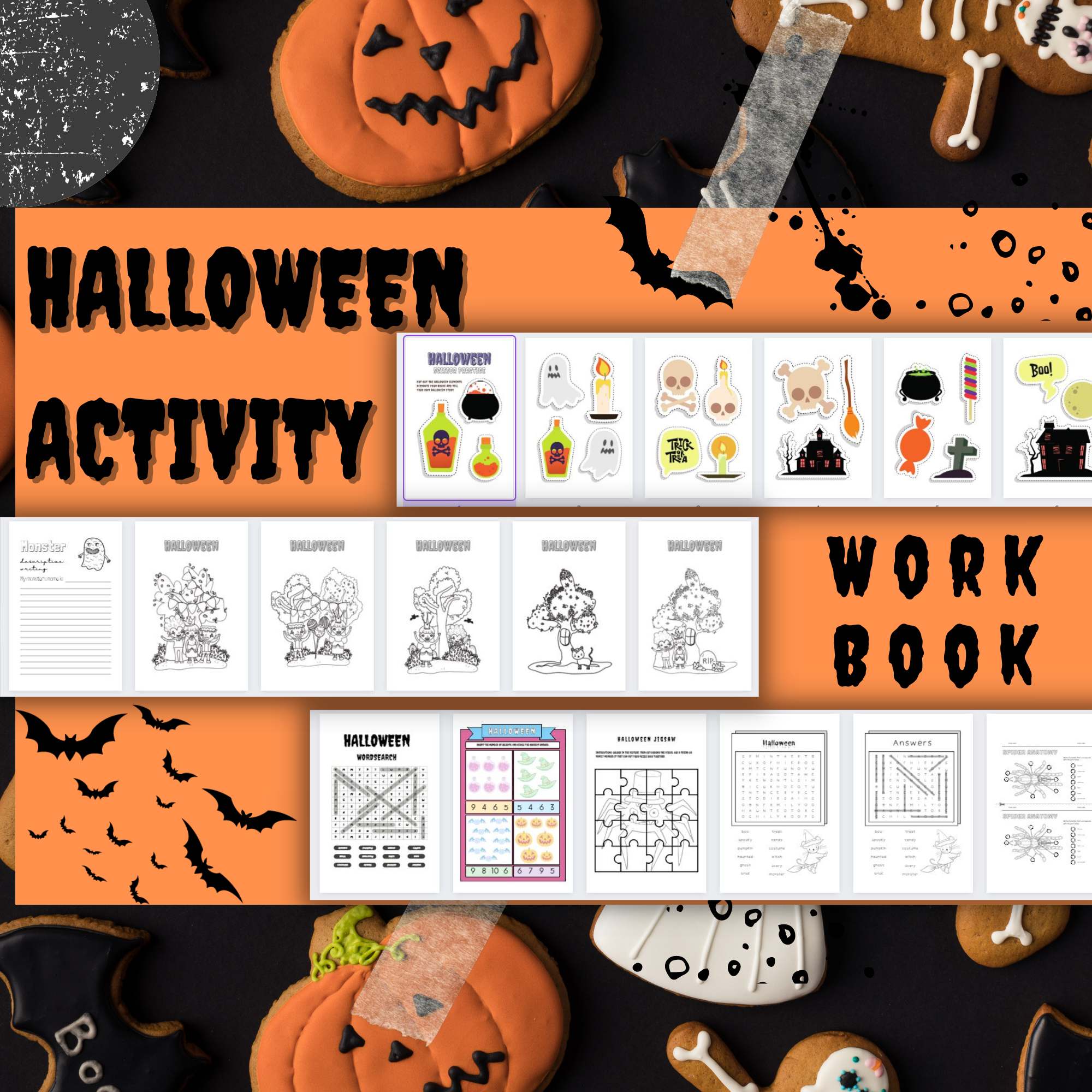 Halloween Coloring Pages | Halloween Activities | Halloween Fun And Games preview image.