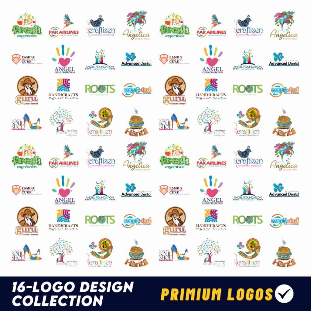 Business Premium 16- Logos Bundle - Only $29 - MasterBundles