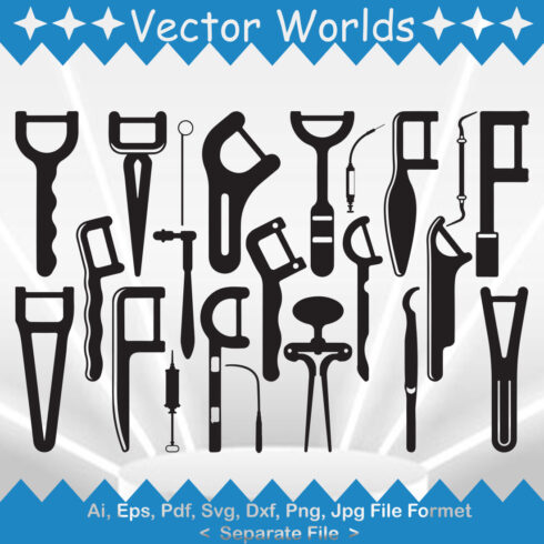 Dental Pick SVG Vector Design cover image.