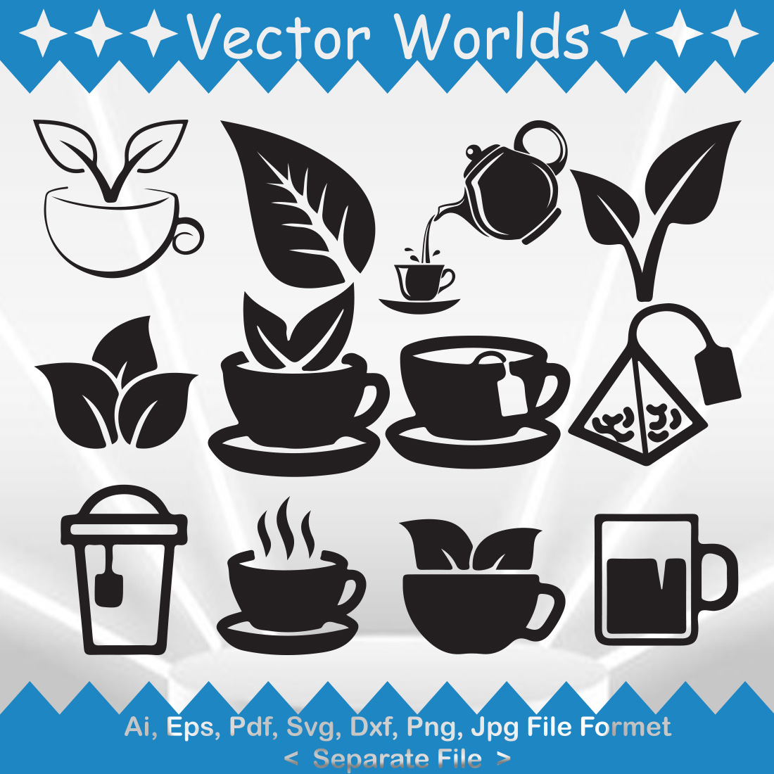 Tea Icon SVG Vector Design. - MasterBundles