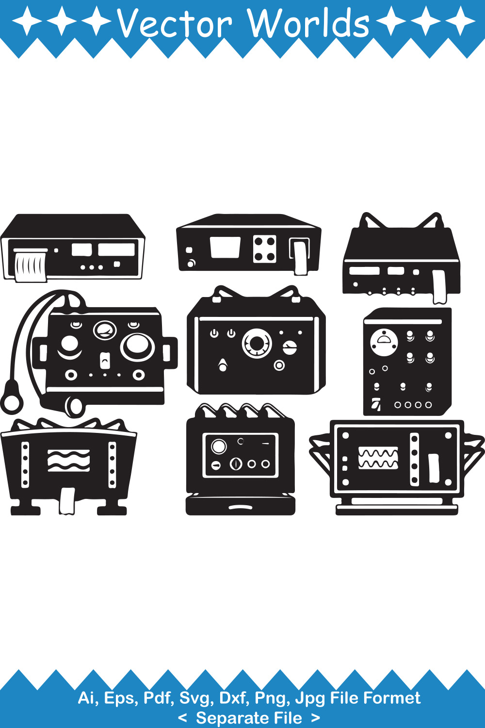 ECT Machine SVG Vector Design pinterest preview image.