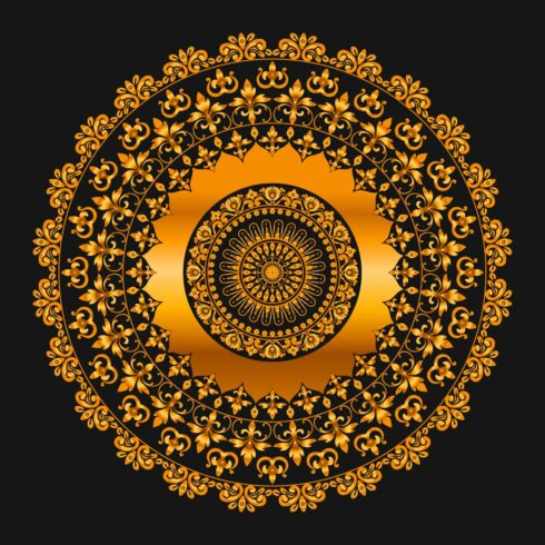 05pcs Exclusive, Elegant, Royal, Luxury Unique Mandala Design Template- only in $5 cover image.
