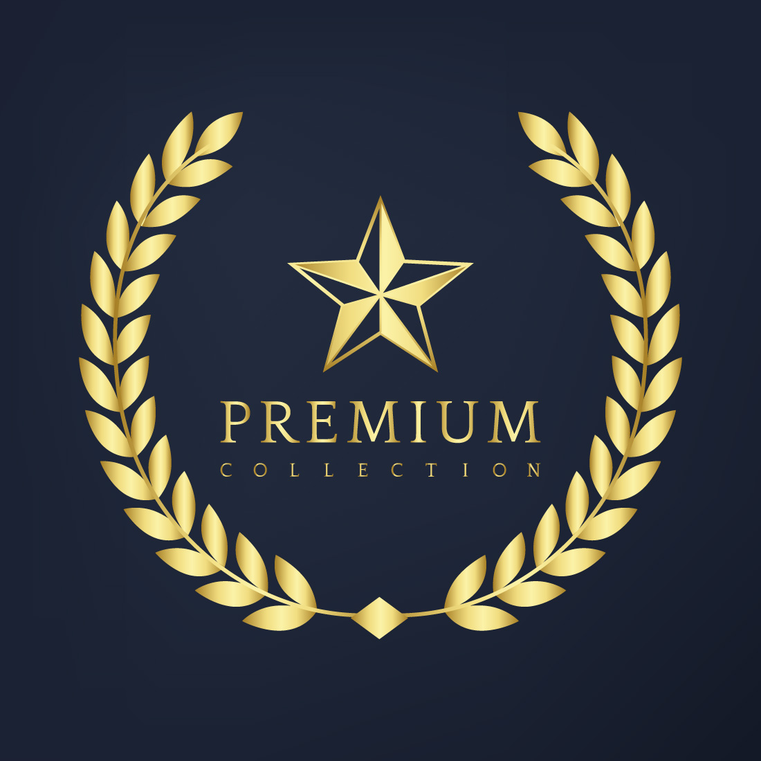 Premium collection badge design cover image.