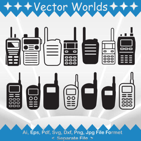 Radio Caller SVG Vector Design cover image.