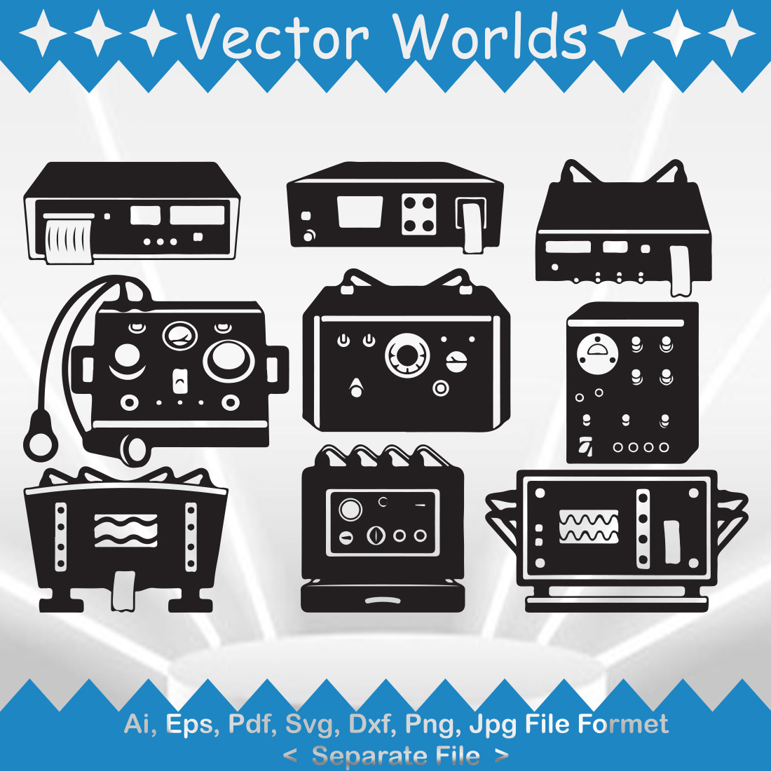 ECT Machine SVG Vector Design preview image.