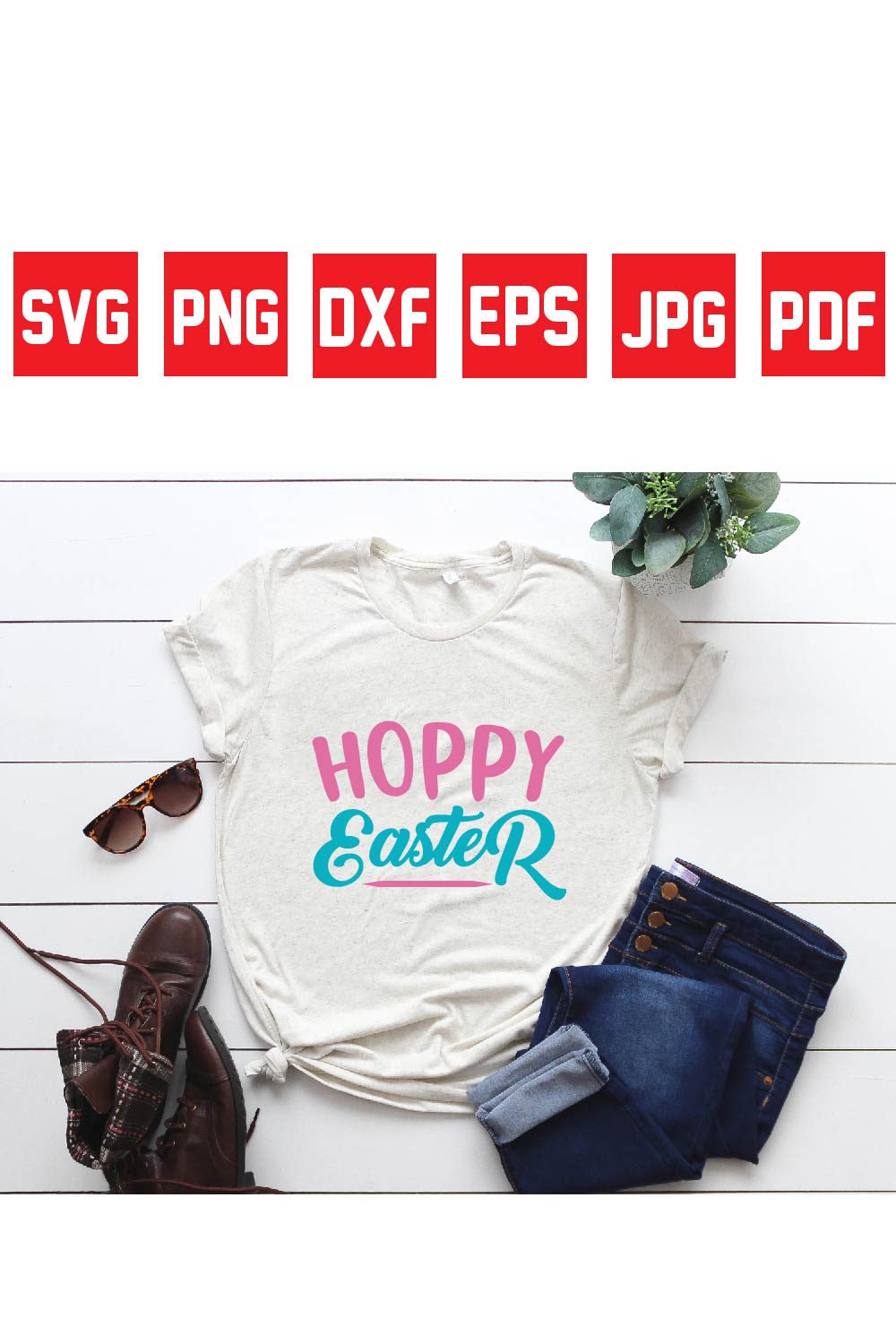 hoppy easter pinterest preview image.