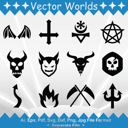 Lucifer Icon SVG Vector Design cover image.