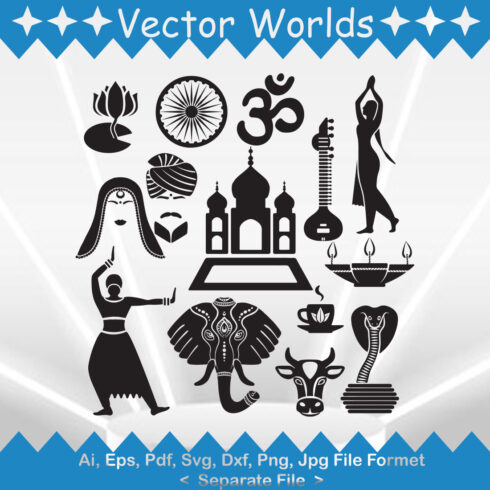Turban India SVG Vector Design cover image.
