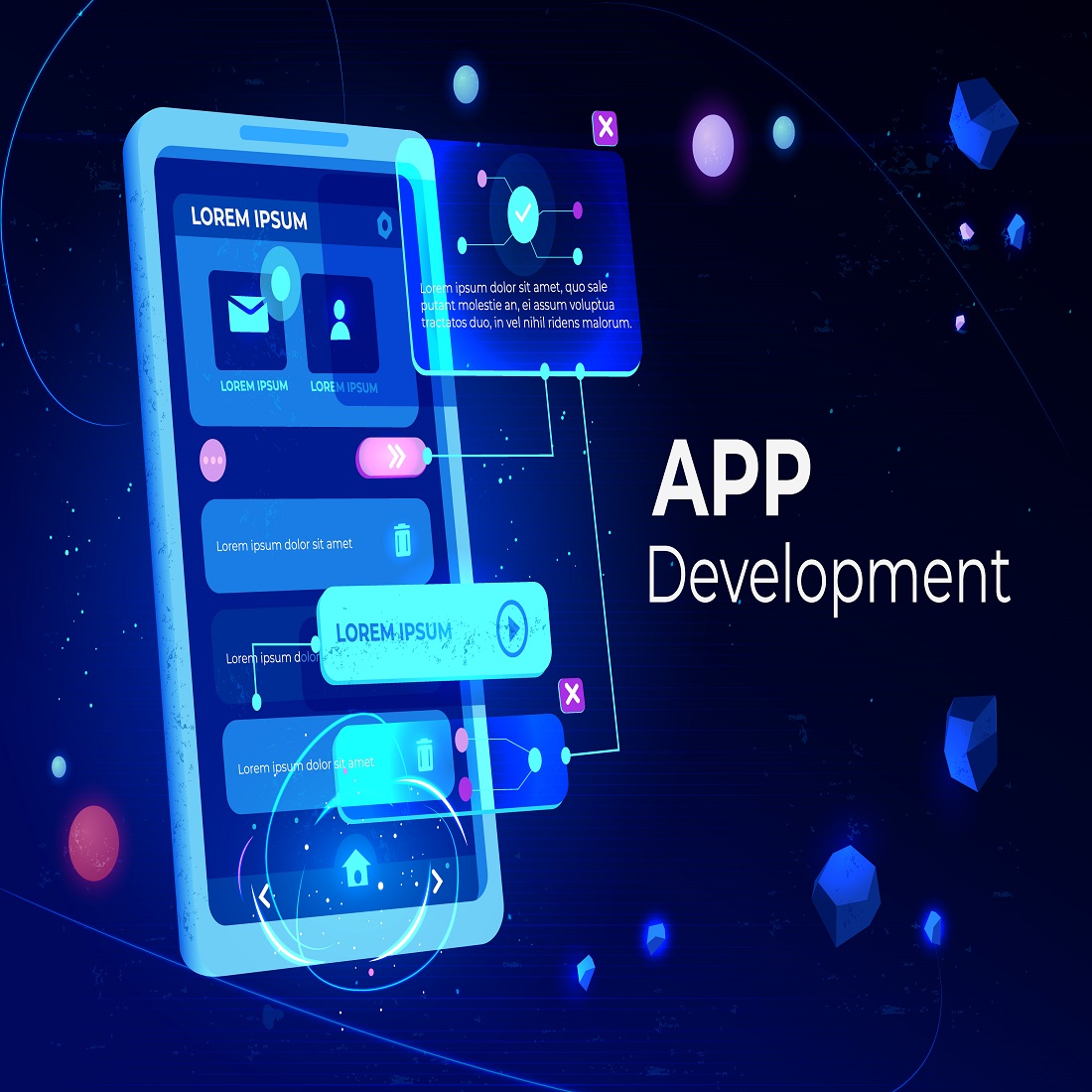 App development banner cover image.