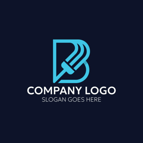 Letter B Paint Logo design vector template cover image.