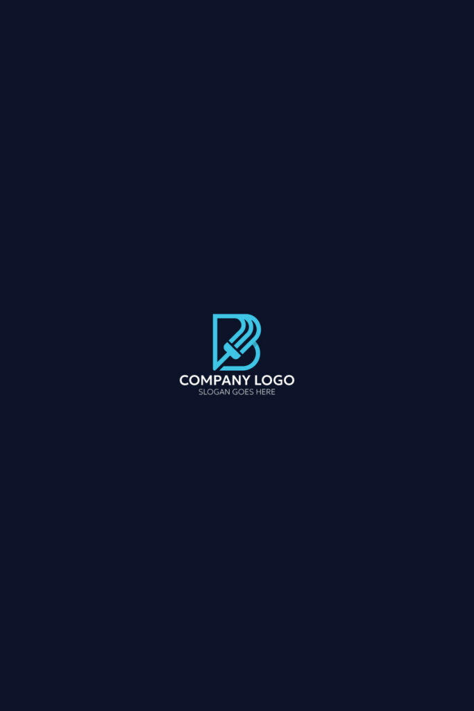 Letter B Paint Logo design vector template - MasterBundles