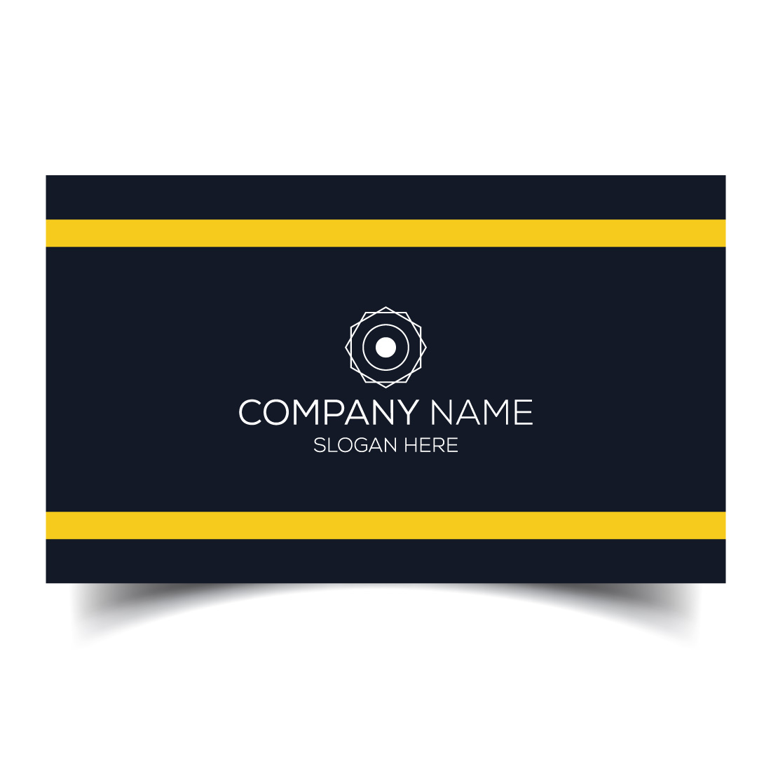 Creative and modern corporate business card template preview image.