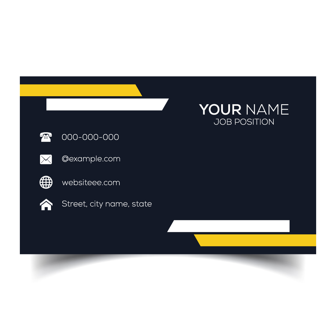 Creative and modern corporate business card template cover image.