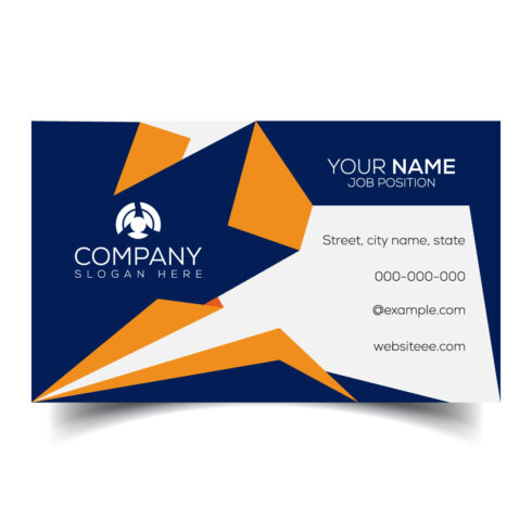 Creative and modern corporate business card template cover image.